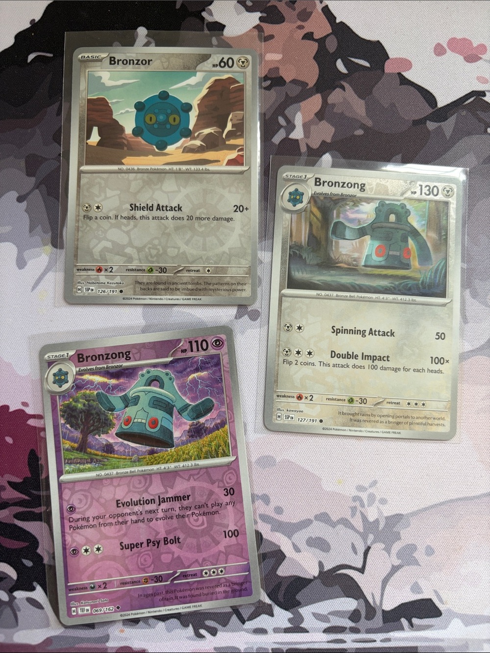 Bronzor & Bronzong Pokémon Evolution Reverse Holo Card Lot ⚙️ | 3 Cards ✨5/$25✨